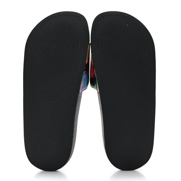 Gucci x Ken Scott Pursuit Floral Slide Sandals - 39 (9) - Black Pink - Picture 5 of 6